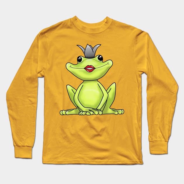 kiss all the frogs Long Sleeve T-Shirt by Inktokeep